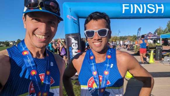 Me and Tanvir after the Labor Day Half Marathon in Parker, CO.